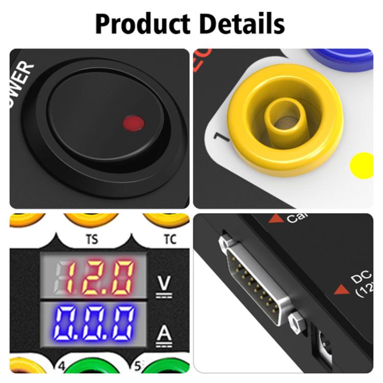 GODIAG GT100+ OBDII Breakout Box Diagnostic Port Tester ECU Bench Connector, UK Plug, UK Plug