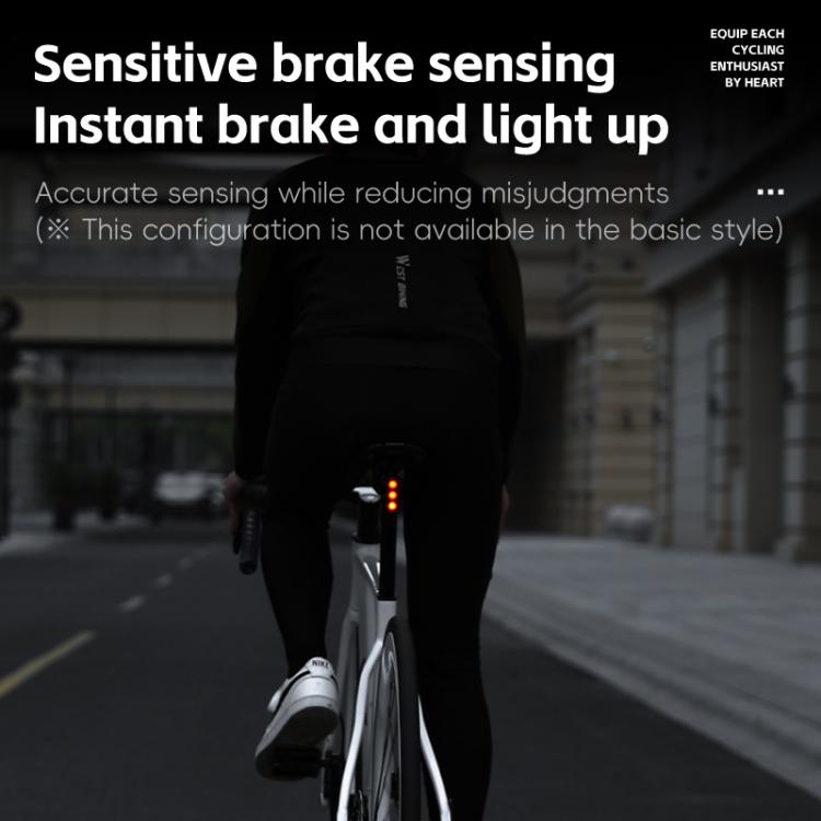 WEST BIKING Bicycle Night Riding Long Endurance Warning Brake Taillight, Style: Round Light Basic