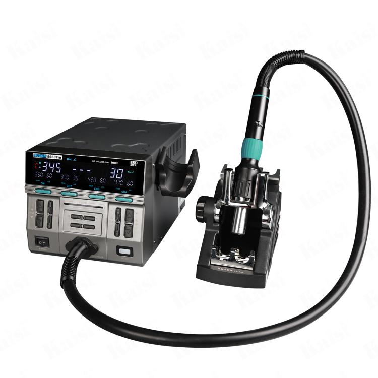 SUGON 8650Pro Curve Hot Air Soldering Station 1300W High Wind Power Maintenance Motherboard CPU Desoldering Station EU Plug