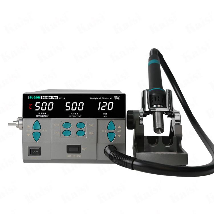SUGON 8610DX-Pro 1000W Digital Display Hot Air Welding Station Cell Phone Repair Welding EU Plug