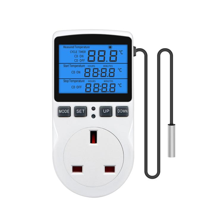Backlight Smart Digital Thermostat Countdown Temperature Control Switch Socket Timing Temperature Controller, Backlight US Plug, Backlight UK Plug, Backlight AU Plug