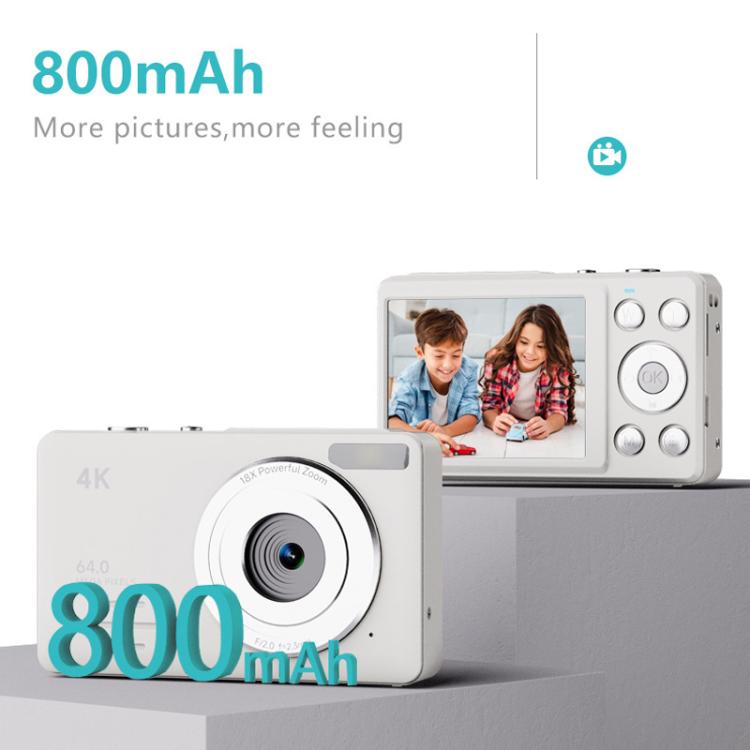 Anytek S7 4K HD Digital Camera Self-Timer Travel Camera Student Kids Card Camera(Pink)
