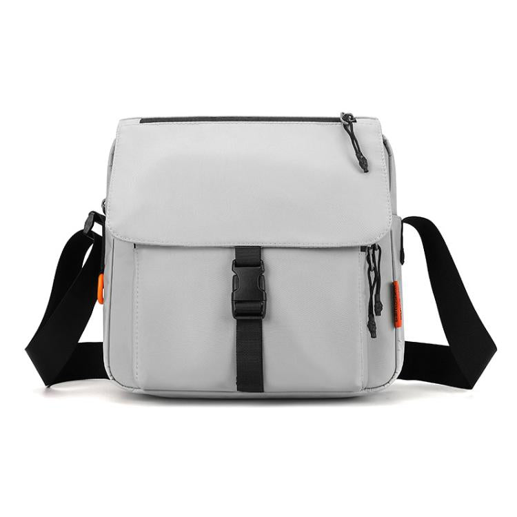 WEPOWER Casual Men Women Unisex Crossbody Bag Waterproof Couple Shoulder Bag(Light Gray)