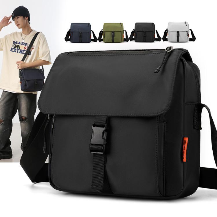 WEPOWER Casual Men Women Unisex Crossbody Bag Waterproof Couple Shoulder Bag(Light Gray)