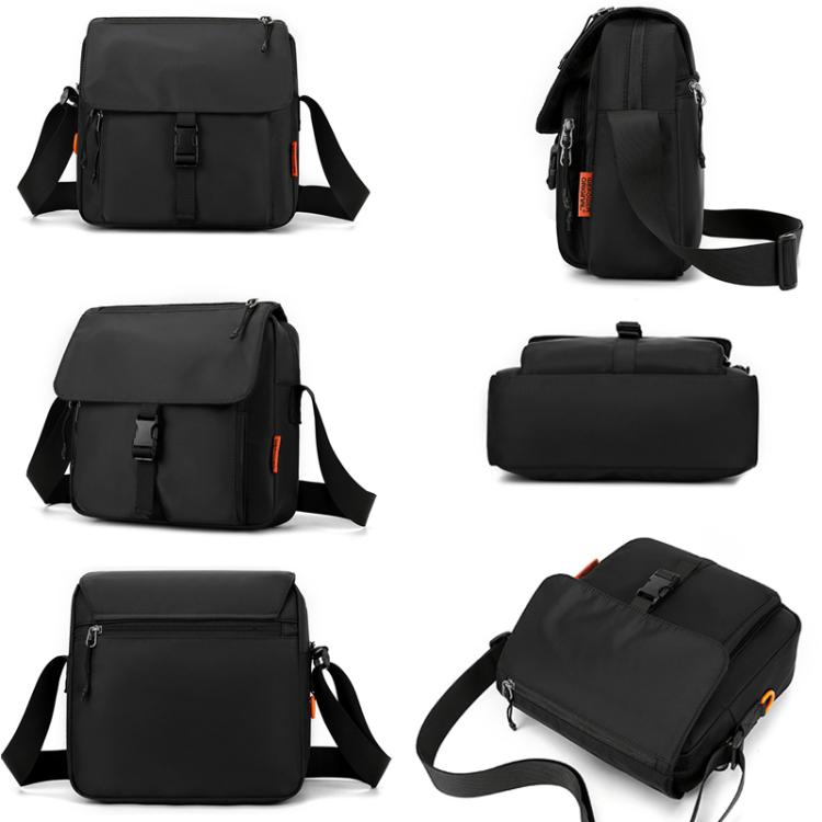 WEPOWER Casual Men Women Unisex Crossbody Bag Waterproof Couple Shoulder Bag(Black)