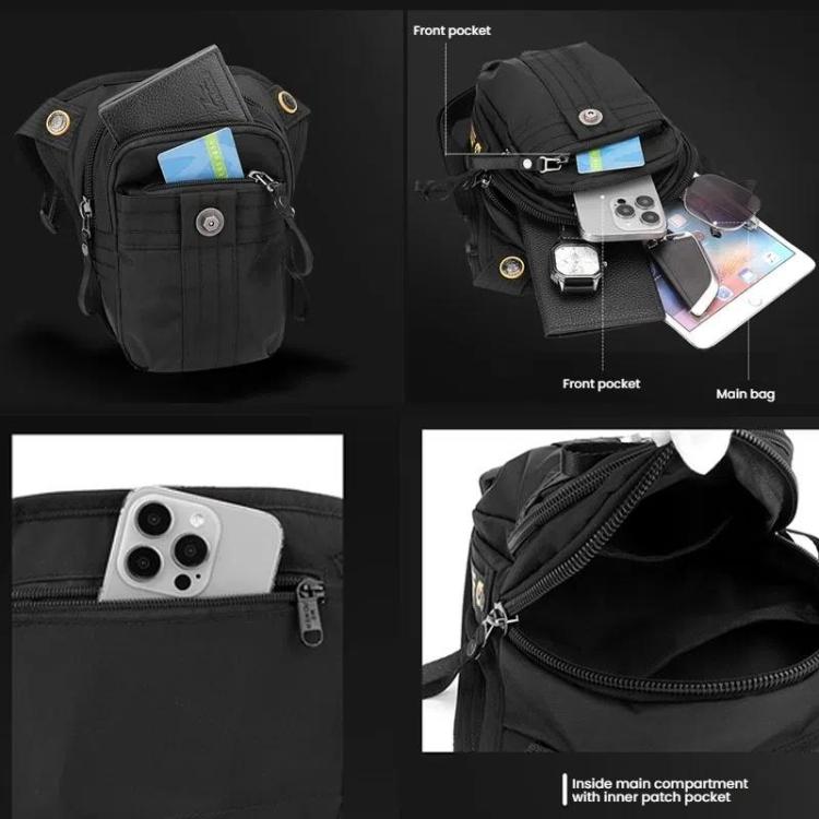 WEPOEWR Commuting Chest Bag Outdoor Cycling Leggings Pouch Portable Waist Messenger Shoulder Bag(Army Green)