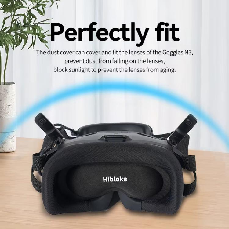 Hibloks Aviator Glasses Light Cover Head-Up Display Dust Protector for DJI N3 / Oculus Quest / Pico 3