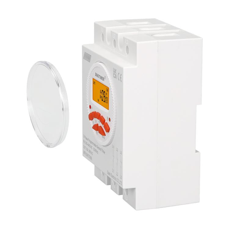 SINOTIMER CN109S-380V 16A  3 Phase Timer Switch 7-Day Programmable Minimum Interval 1s With Backlight