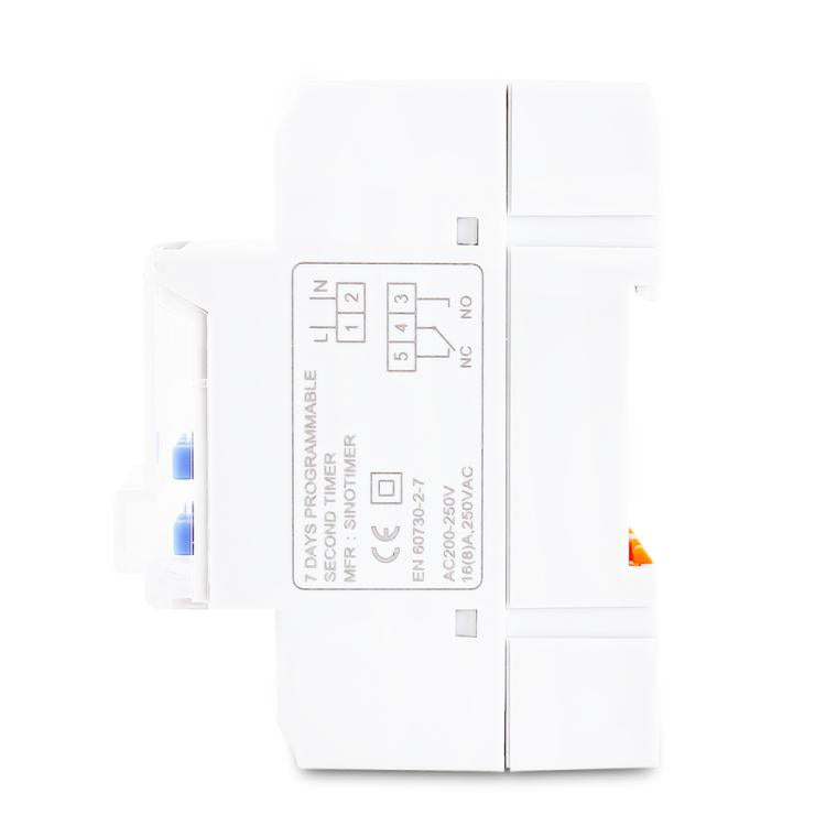 SINOTIMER TM919sA-1 110VAC 16A  1 Second Interval Programmable Digital Timer Switch 7 Days Auto ON OFF Din Rail Mounted