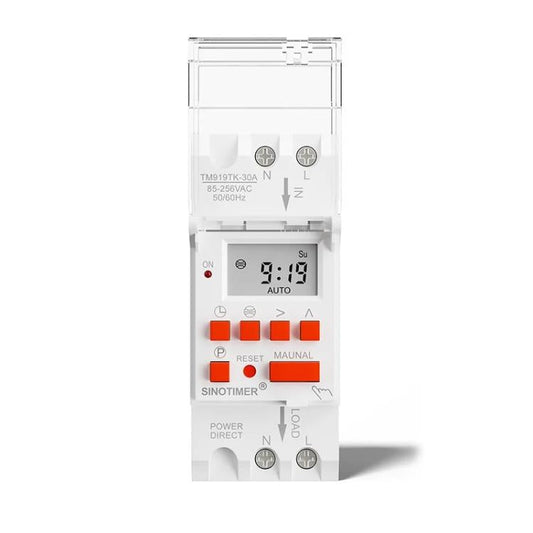 SINOTIMER  TM919TK-30A 85-265VAC Astronomical Time Switch For Automatic Calculation Of Sunrise And Sunset In Latitude And Longitude