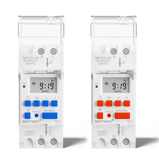 SINOTIMER  TM919TK-30A 85-265VAC Astronomical Time Switch For Automatic Calculation Of Sunrise And Sunset In Latitude And Longitude