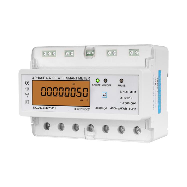 SINOTIMER DTS6619-050 80A With Switch 3-phase Tuya WiFi Energy Meter AC 380V