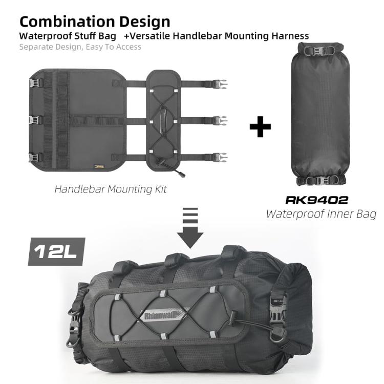 Rhinowalk RK9300 Large-capacity Waterproof Outdoor Cycling Front Bag Bicycle Hanging Bag(Green)