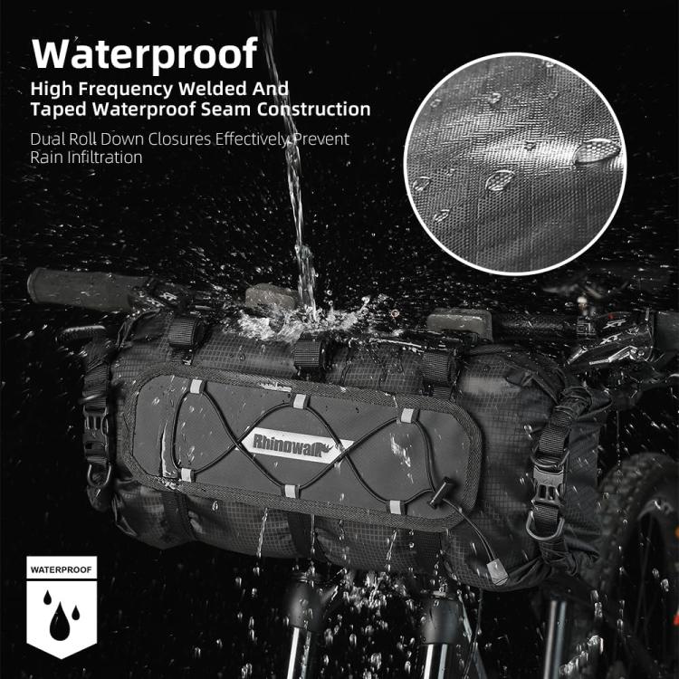 Rhinowalk RK9300 Large-capacity Waterproof Outdoor Cycling Front Bag Bicycle Hanging Bag(Gray)