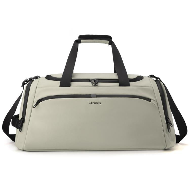 WEPOWER Large Capacity Travel Bag With Independent Shoe Compartment and Wet / Dry Separation Compartment(Beige)