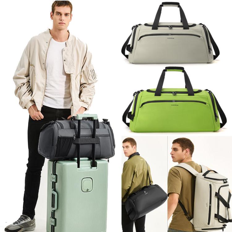 WEPOWER Large Capacity Travel Bag With Independent Shoe Compartment and Wet / Dry Separation Compartment(Fluorescent Green)