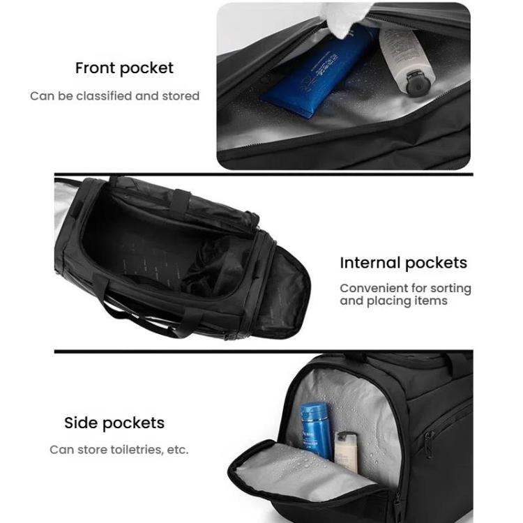 WEPOWER Large Capacity Travel Bag With Independent Shoe Compartment and Wet / Dry Separation Compartment(Beige)