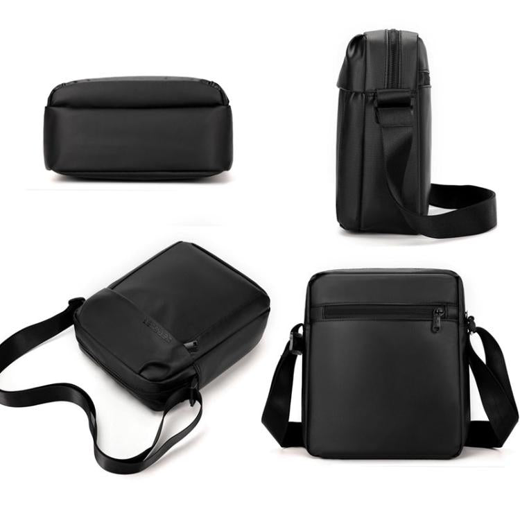 WEPOWER Men Messenger Bag Large Capacity Leisure Shoulder Bag For Travel Commuting(Black)