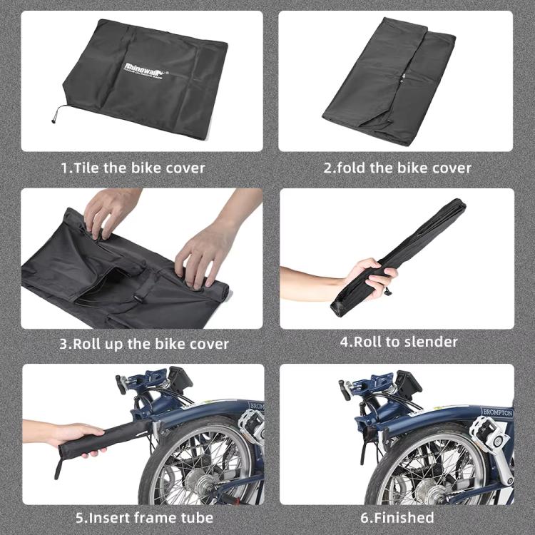 Rhinowalk RF164 For Brompton Folding Bicycle Ultralight Storage Bag(Black)