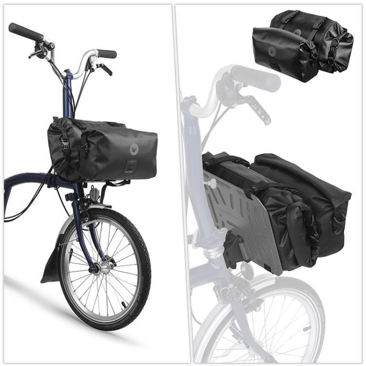 Rhinowalk SK800 For Brompton Bicycle Front End DIY Mounting Base Mounting Adapter(Gray)
