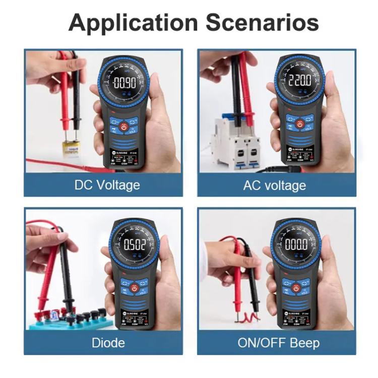 SUNSHINE DT-24R Rotary Auto Ranging Multimeter Voltage Resistance Measurement Buzzer