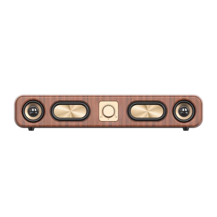 Havit M16 Retro HIFI Stereo Desktop Wireless Bluetooth Speaker(Wood Grain Color)