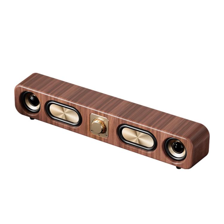 Havit M16 Retro HIFI Stereo Desktop Wireless Bluetooth Speaker(Wood Grain Color)