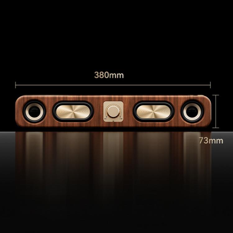 Havit M16 Retro HIFI Stereo Desktop Wireless Bluetooth Speaker(Wood Grain Color)