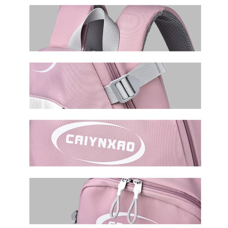 OUMANTU 2306 Large-capacity Splash-proof Leisure Backpack Outing Schoolbag(Pink)