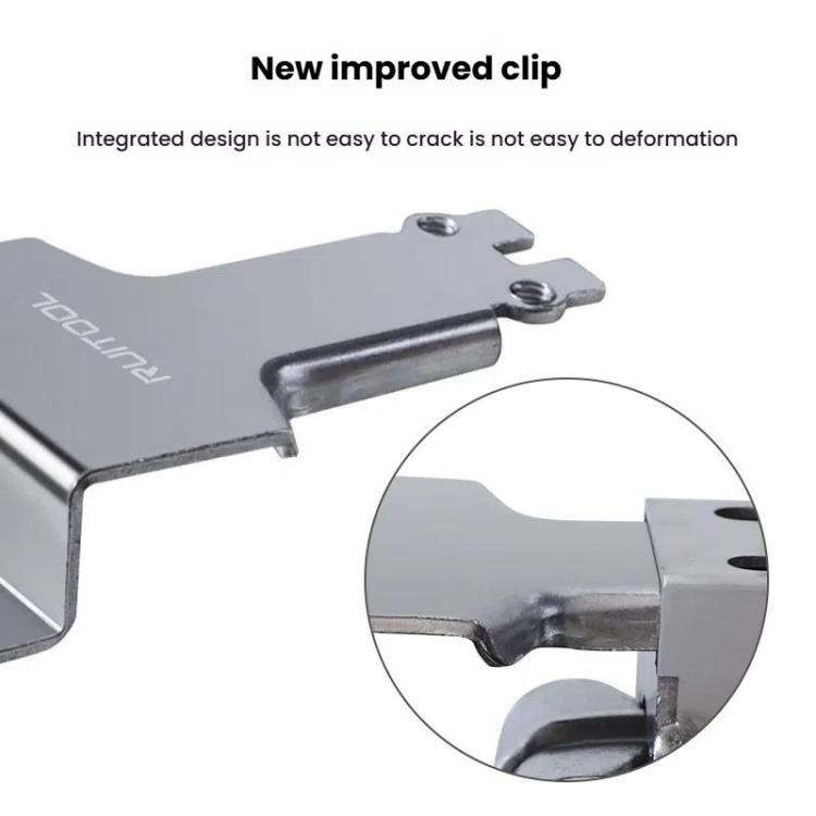 RUITOOL Stainless Steel Push Quick Drawer Clamp Adjustable Telescopic Woodworking Fixture Clamps, Spec: Small Bow Clip