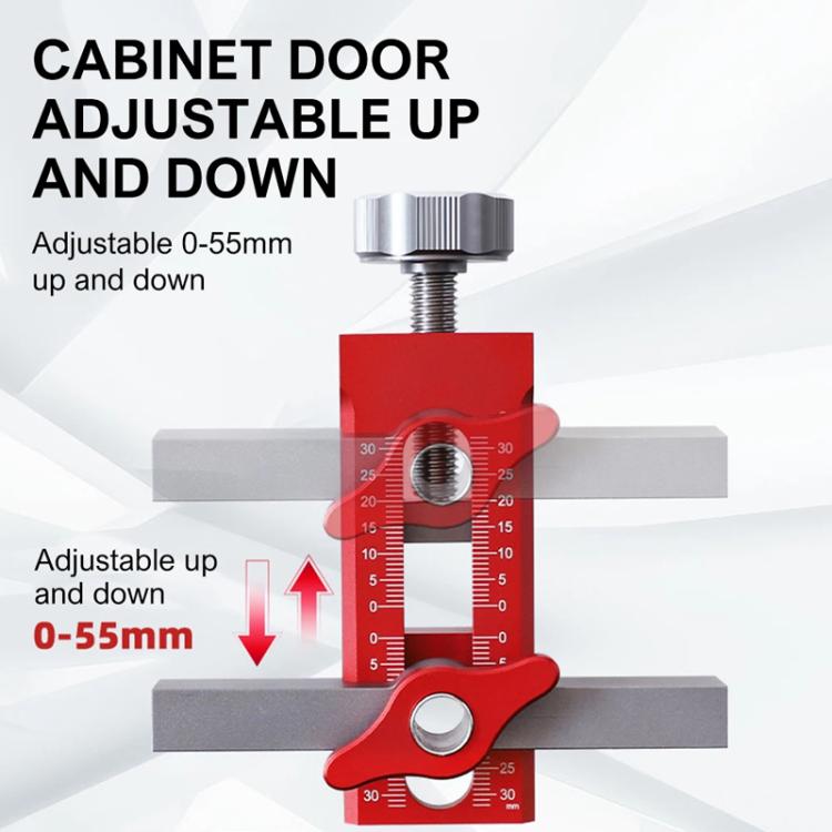 RUITOOL Cabinet Door Installation Locator Aids Adjustable Rebounder Punched Mounting Jig Leveling Device, Spec: Without Drill