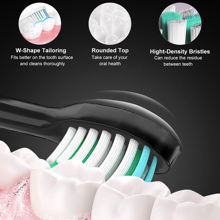 Sarmocare S100 IPX7 Waterproof Portable Sonic Electric Toothbrush with 8-brush Heads(Navy Blue)