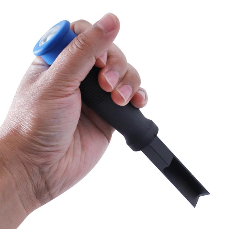 RUITOOL Woodworking 90 Degree Right Angle Chisel Slotting Chisel Notch Hinge Carving Tool(12mm Blue)