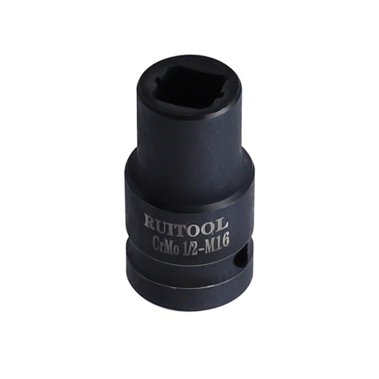 RUITOOL 1/2 inch Tap Socket Pneumatic Wrench Square Socket Inner Quarter Square Hole Wrench Tool, Spec: M16