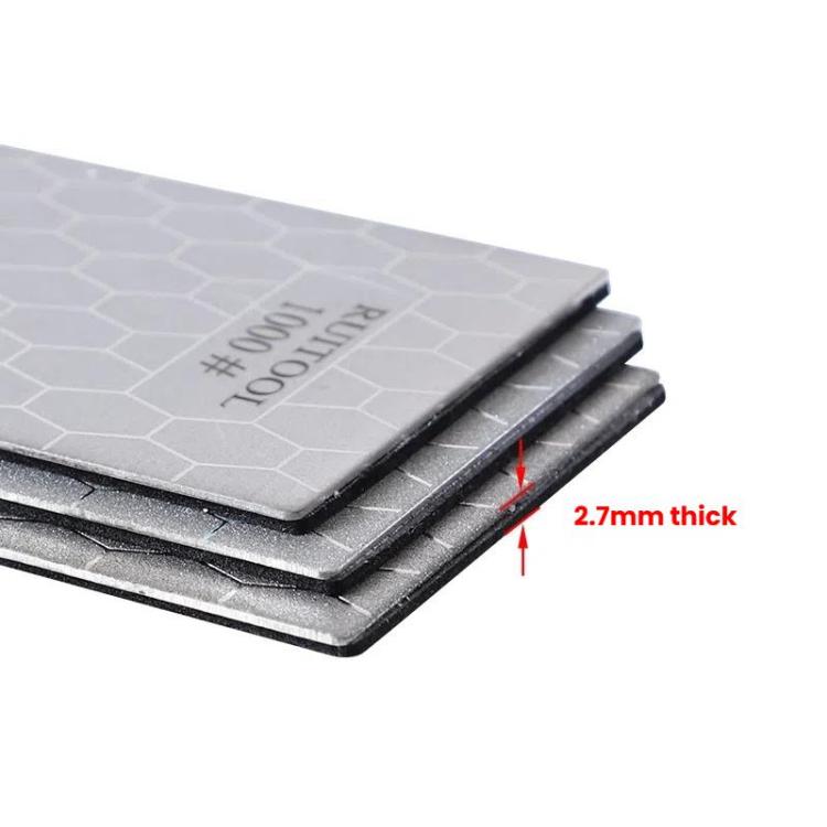 RUITOOL Emery Sharpening Disc Rectangular Diamond Honeycomb Knife Sharpener Household Polishing Tool(400#)