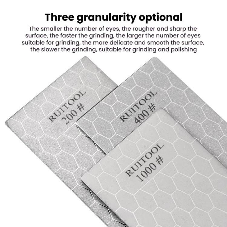 RUITOOL Emery Sharpening Disc Rectangular Diamond Honeycomb Knife Sharpener Household Polishing Tool(1000#)