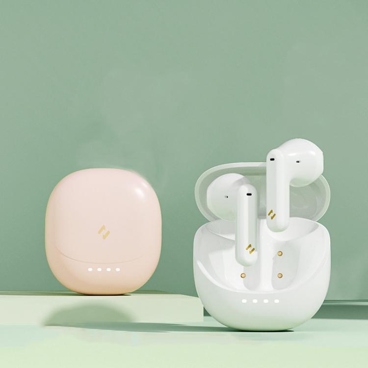Havit E9 Semi-In-Ear ENC Noise Reduction Wireless Bluetooth Earphones, Color: White-Standard Edition