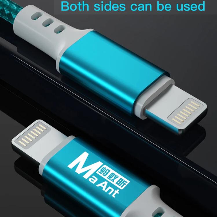 MaAnt 3 In 1 8 Pin Brush Data Charging Cable