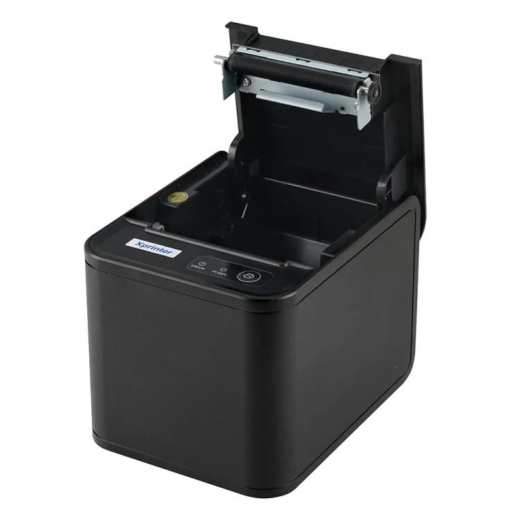 Xprinter XP-80T 80mm QR Code Supermarket Receipt Label Thermal Printer, Spec: USB+Lan(EU Plug)