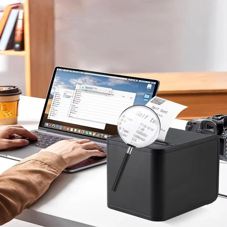 Xprinter XP-80T 80mm QR Code Supermarket Receipt Label Thermal Printer, Spec: USB+Lan(US Plug)