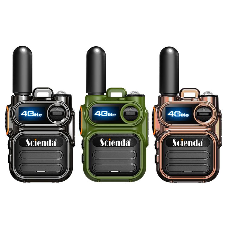 Scienda G388 Global-PTT 4G Two-way Wireless Walkie-talkie Portable Remote Communicator(Gray)