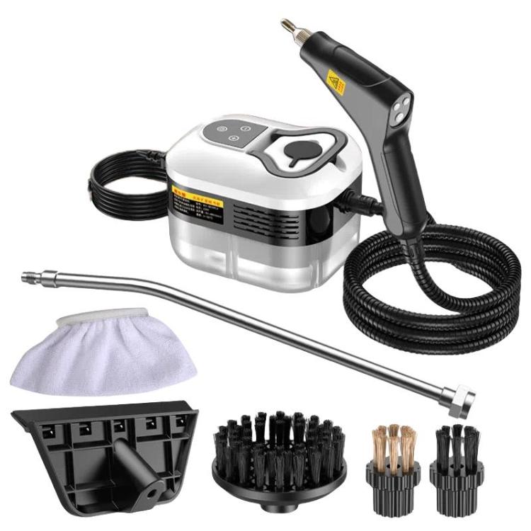 YAERDUN 1500W High Temperature Steam Cleaner Smart Digital Kitchen Hood Bathroom Cleaning Machine, Size: 110V US Plug(Black White)