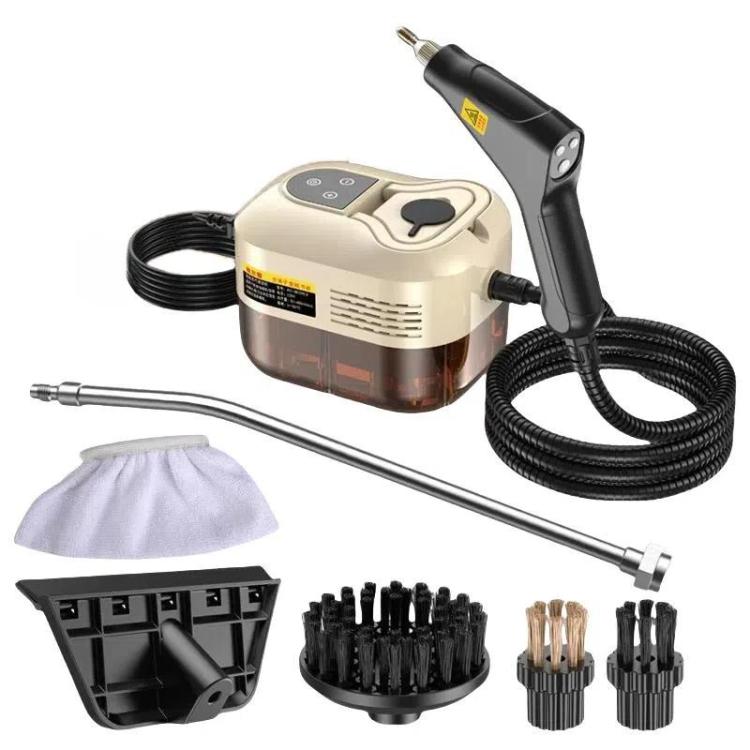 YAERDUN 1500W High Temperature Steam Cleaner Smart Digital Kitchen Hood Bathroom Cleaning Machine, Size: 220V EU Plug(Beige)