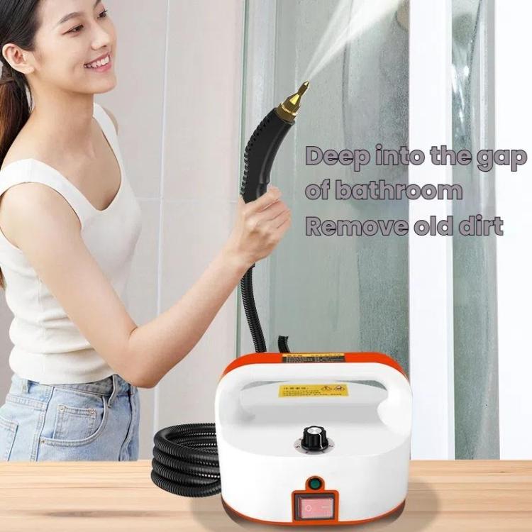 YAERDUN Steam Cleaner High Pressure High Temperature Kitchen Hood Multifunctional Household Cleaning Machine, Spec: 110V US Plug ( 2 Flat 1 Round )(Black White)
