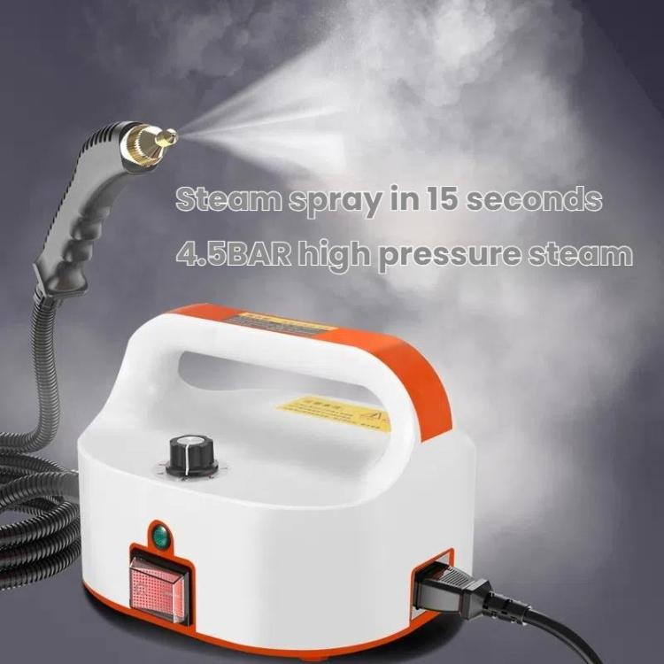 YAERDUN Steam Cleaner High Pressure High Temperature Kitchen Hood Multifunctional Household Cleaning Machine, Spec: 110V US Plug ( 2 Flat 1 Round )(Black White)