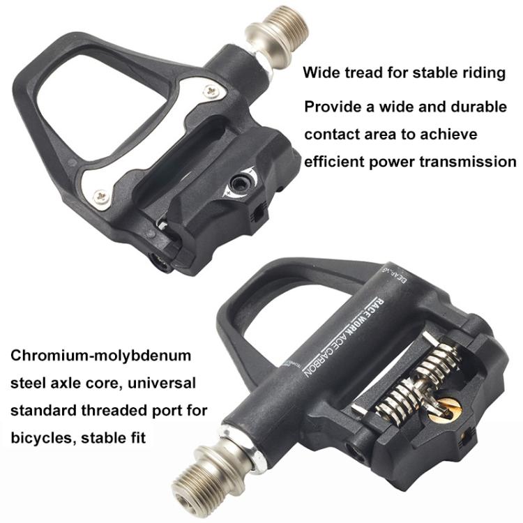 RACEWORK 1pair Road Bicycle Riding Anti-slip Self-locking Pedals(R26)