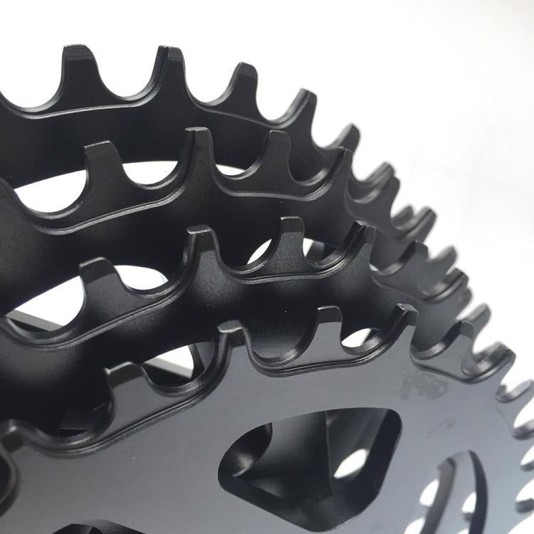 RACEWORK 7075-T6 For SRAM Mountain Bike Single Plate Round Bicycle Sprocket, Spec: 3mm 34T