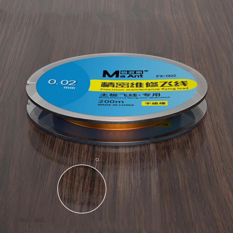 MaAnt FX-002 0.02mm Uninsulated 200m Mobile Phone Motherboard Precision Repair Flying Wire