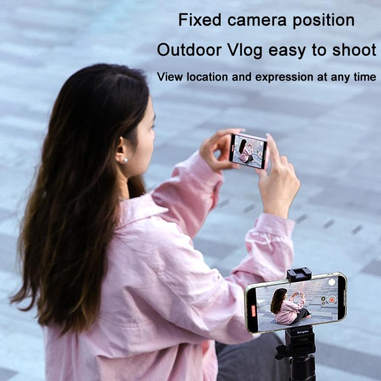 KingMa PH02 MAX Mobile Phone MagSafe Display Screen Selfie Live Streaming Phone Rear Camera(Black)