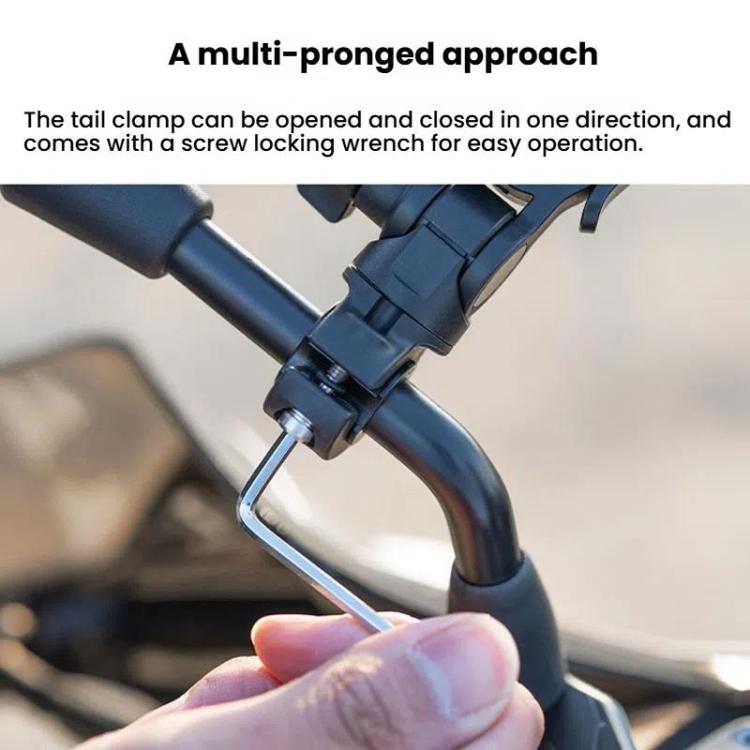 PGYTECH Motorcycle Rearview Mirror Quick Release Bracket(Black)